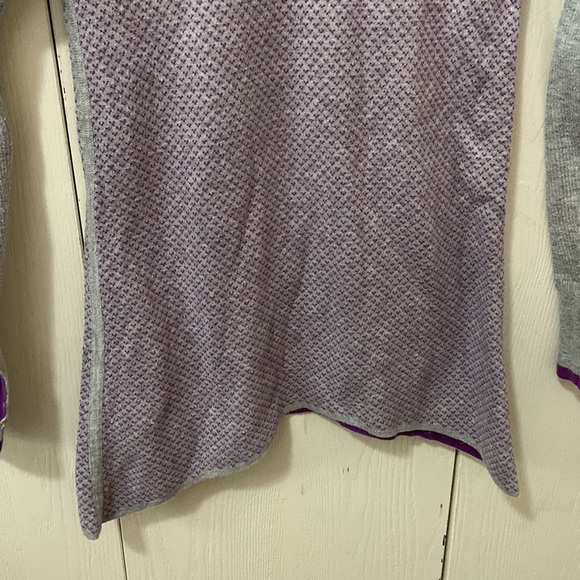 Ivivva Grey & Purple Lightweight Knit Sweater - Picture 3 of 7